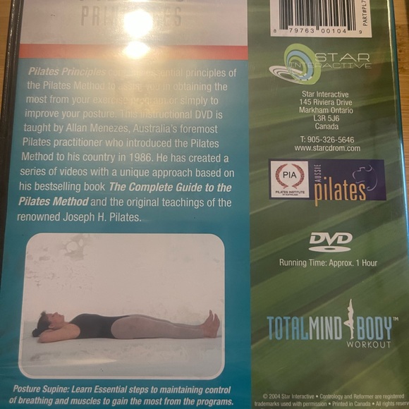 Total Mind Body Set of 4 Pilates DVD Principles Beginner Intermediate Advanced - Picture 3 of 9